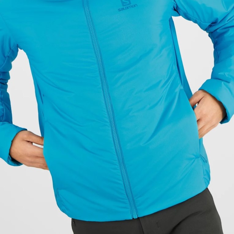 Turquoise Salomon Outrack Men's Insulated Jackets | IE OX1903